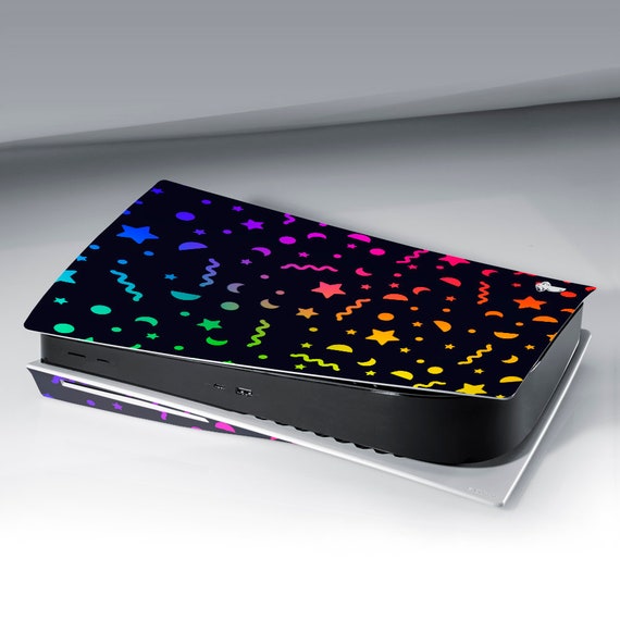 PS5 skin black PlayStation 5 Skin neon star galaxy Console and -   Portugal