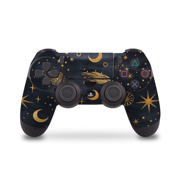 ps4 skin dark ps4 skin moon playstation 4 skin adesivo in vinile nero decalcomania estetica per console controller joystick Dualshock skin carino