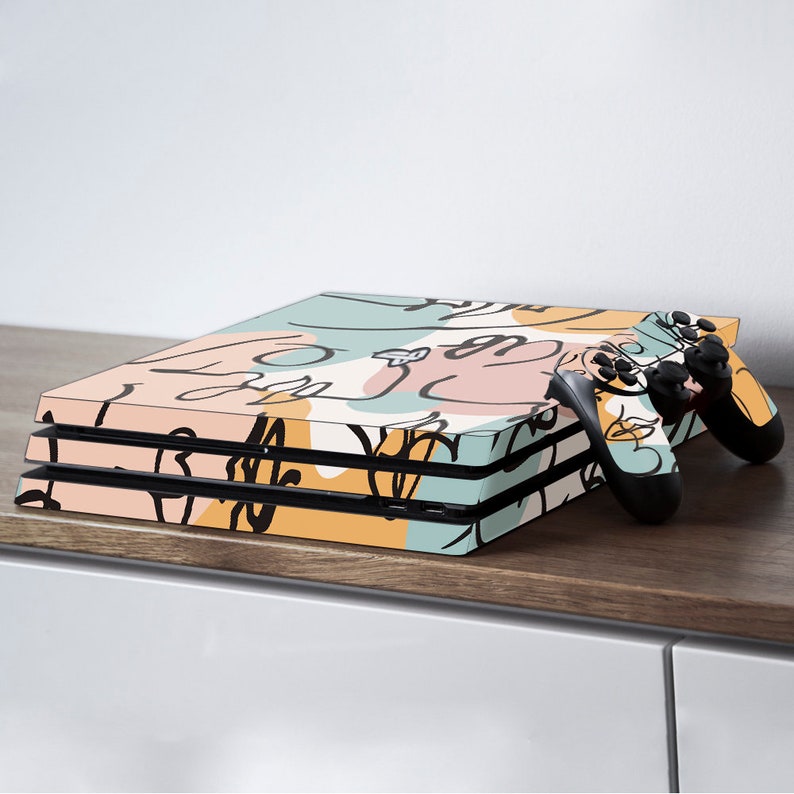 ps4 skin abstract ps4 skin face ps4 skin modern art ps4 skin pastel Controller Skin Playstation PS4 Slim Skin PS4 Fat PS4 Pro Skin PS4 Pro