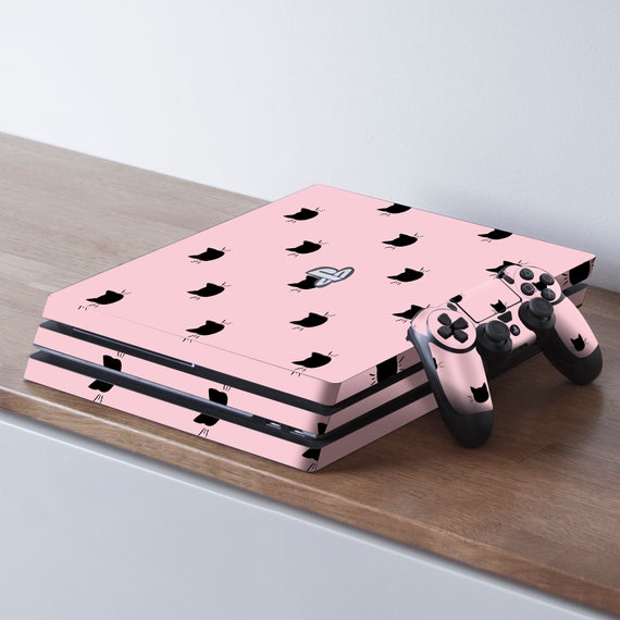 PS4 PRO Console Pink CAMO Skin Decal Vinal Sticker + 2 Controller Skins Set