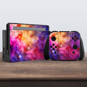 switch skin rainbow switch skin cosmos nintendo skin space switch skin galaxy Controller Skin Joy Con skin Joycon Decal Controller Console