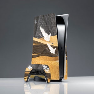 Ps skin bird Nature landscape Sticker decal PS 5 skin Sticker wrap friends gift PS 5 console cover Console Skin cute gift PS 5 controller