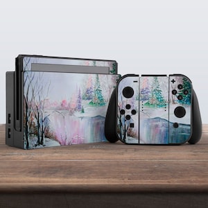 Nintendo switches skin Winter nature art Nintendo switches accessories Nintendo skin water Nintendo art skin Sticker decal Switch Joy Con