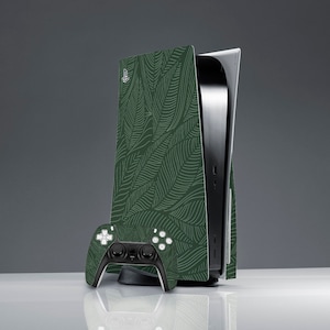 PS ski leaves Botanical Floral ps skin green minimalist skin PS 5 console cover friends gift PS 5 controller Sticker wrap birthday gift skin
