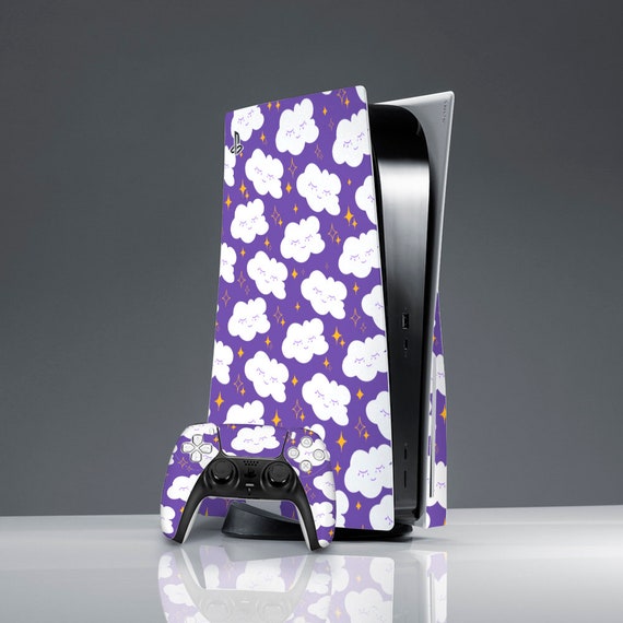 PS5 skin purple PlayStation 5 cute clouds sky Console and -  Portugal