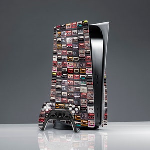 Audio cassettes retro print skin ps 5 controller sticker decal ps 5 skin room decor Console Skin PS 5 console cover friends gift Sticker