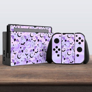 switch skin moon switch skin occult switch skin pastel celestial art sticker decal for console dock controller joycon joy con skin graphic
