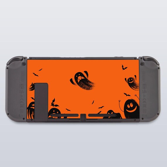 Halloween Decor Spooky Ghost Nintendo Switches Accessories Orange