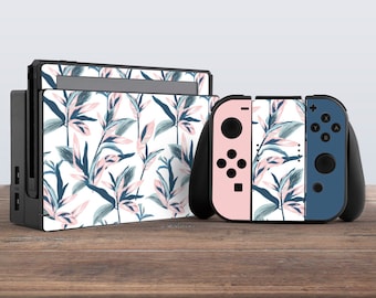 switch skin floral switch skin dark switch skin leaves switch skin pastel Console Sticker Controller Decal Console Skin Switch Skin Dock