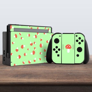 Nintendo Switch Oled Skin Decals - Mushroom - Wrap Vinyl Sticker