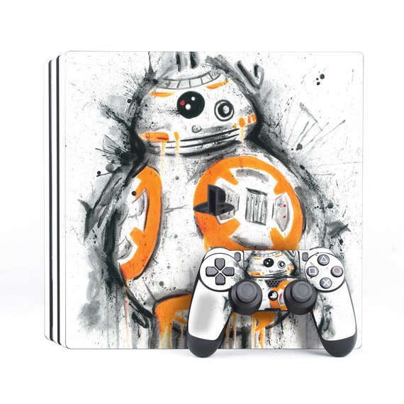 Ps4 8 Skin White Ps4 Sticker Ps4 Robot Decal Ps4 Star Wars Etsy