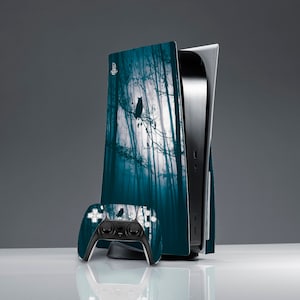 Enchanted forest ps 5 skin nature ps 5 skin tree PS 5 console cover ps skin owl sticker decal PS 5 controller PS 5 skin Sticker wrap gift