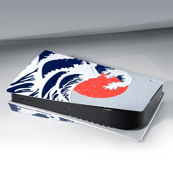 PS5 Skin Kanagawa Wave Playstation 5 Skin Japanese Console
