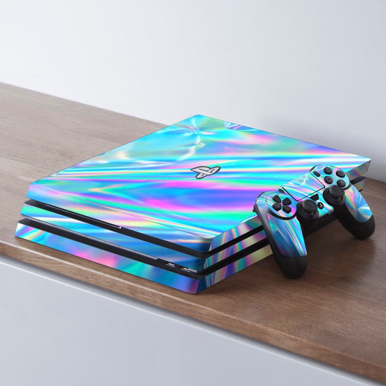 Ps4 Unicorn Skin Ps4 Skin Iridescent Ps4 Skin Holographic Ps4 Etsy