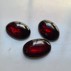 Natural Garnet Oval Shape Cabochon 6×8-10×14MM jewell Making Loos Garnet Gemstone