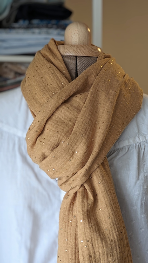 Écharpe Femme DonDon 185x65 Cm - 100% Viscose - Douce Et Chaude - Multi-Usage