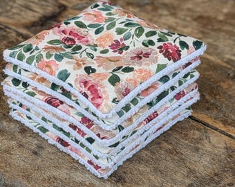 Juego de 6 toallitas desmaquillantes lavables de algodón y microfibra con certificación Oeko-tex, discos desmaquillantes, regalo