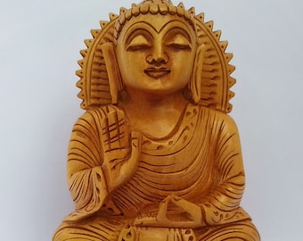 Boeddhabeeld, Boeddhabeeld, Houten Boeddha, Meditatie, Boeddha, Fengshui-boeddha, Woondecoratie, Boeddhabeeldje, Religieus standbeeld, Boeddhisme