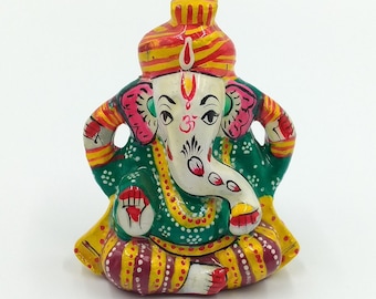 Estatua de Ganesha, Estatua de Dios de Metal Blanco, Escultura de Ganesha, Estatuilla de Ganesha, Regalo de Ganesha, ídolo de Ganesha, Yoga, Dios indio, Dios hindú