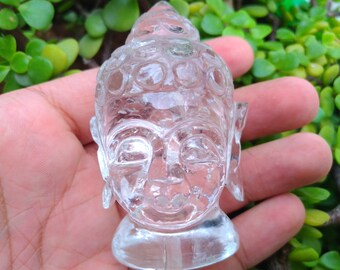 106g ヒマラヤ水晶仏頭、クリスタル仏、宝石仏、ヒーリングクリスタル