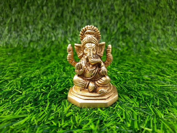 Brass Ganesh Statue, Ganesha statue,Ganesha Figurine,Ganesha,Lord Ganesha,Sitting Ganesha, Indian God,Brass Ganpati Bappa,Ganesha Idol