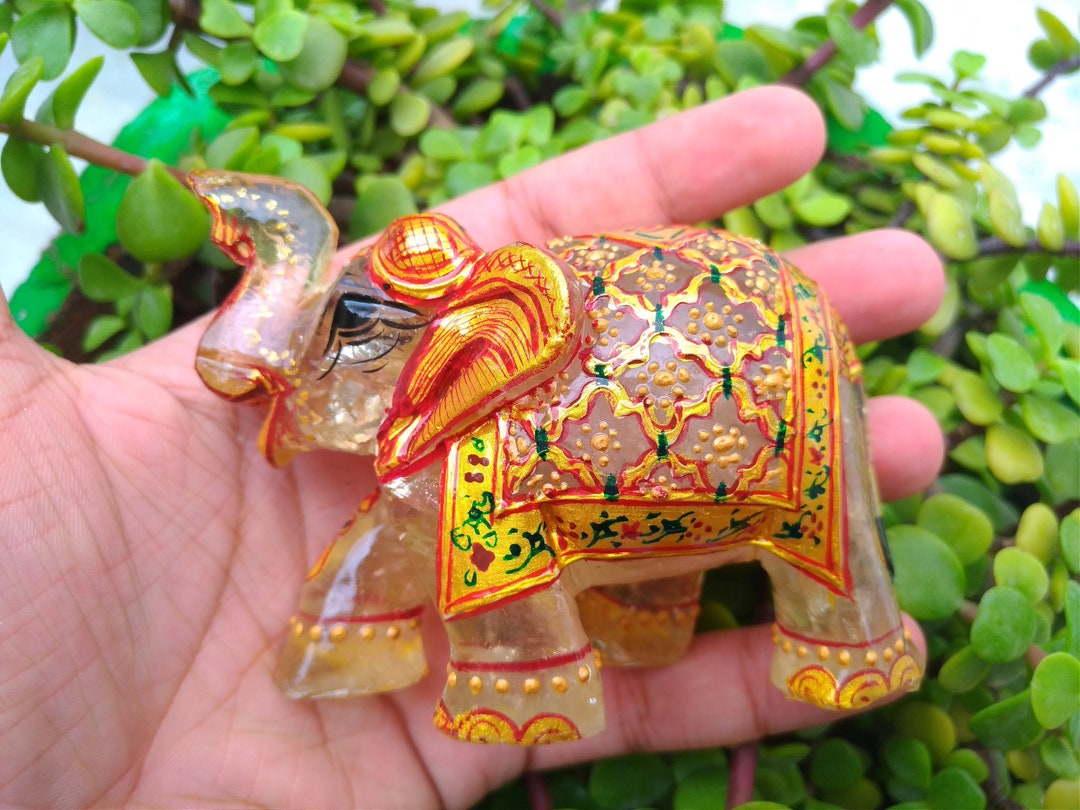 Crystal Elephant,healing Crystal,carved Elephant,elephant Statue