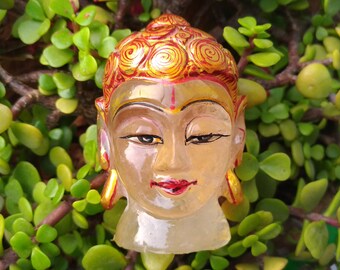 106g ヒマラヤ水晶仏頭、クリスタル仏、宝石仏、ヒーリングクリスタル