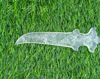 Crystal Dagger,Natural Crystal,Hand carved Knife,Quartz dagger,Healing knife,Crystal knife,Crystal sword,Knife Dagger,Crystal Athame
