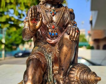 ハヌマーン像、猿神、10.5インチ、宗教的および精神的な贈り物、インド