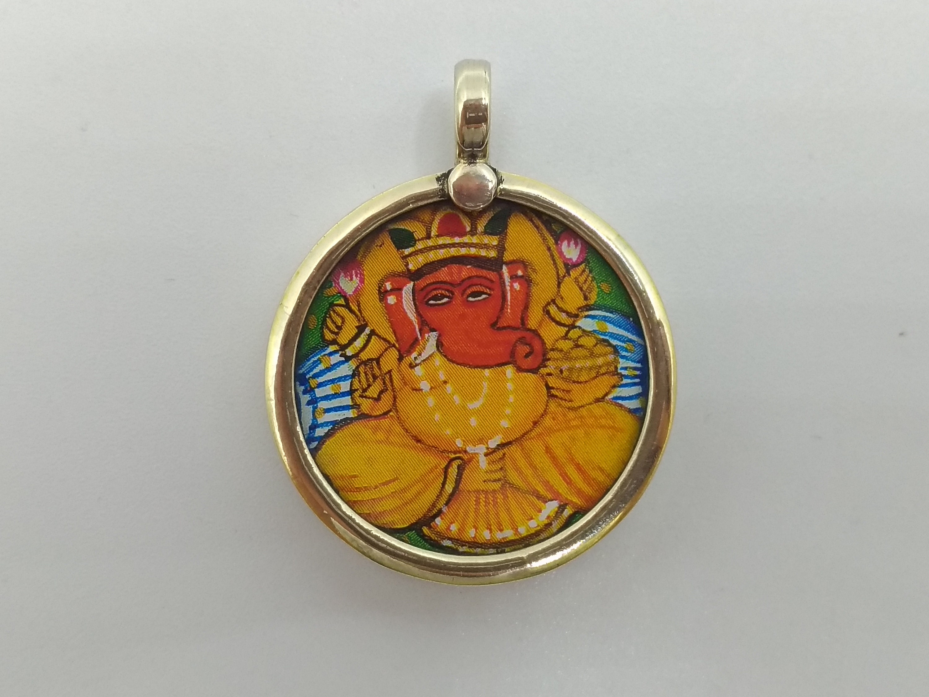 Ganesh Pendant Ganesh Necklace Indian God Hindu God Etsy