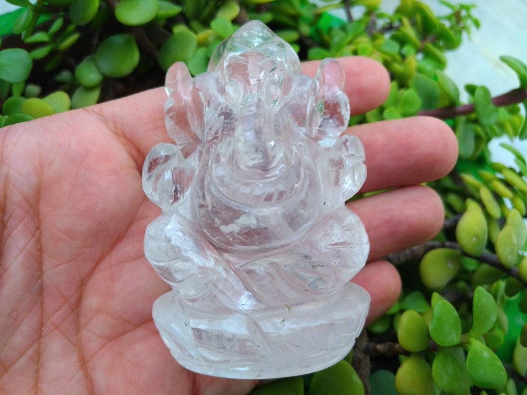 Crystal Ganeshganesh Statueganeshganesh Figurinestone Etsy