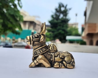 Brass Nandi Statue ,Nandi sculpture ,Vastu Nandi ,Brass Shiv Vaahan Nandi, Brass Shiva Nandi Bull ,Metal Decor ,Home decor, Shiva mount.