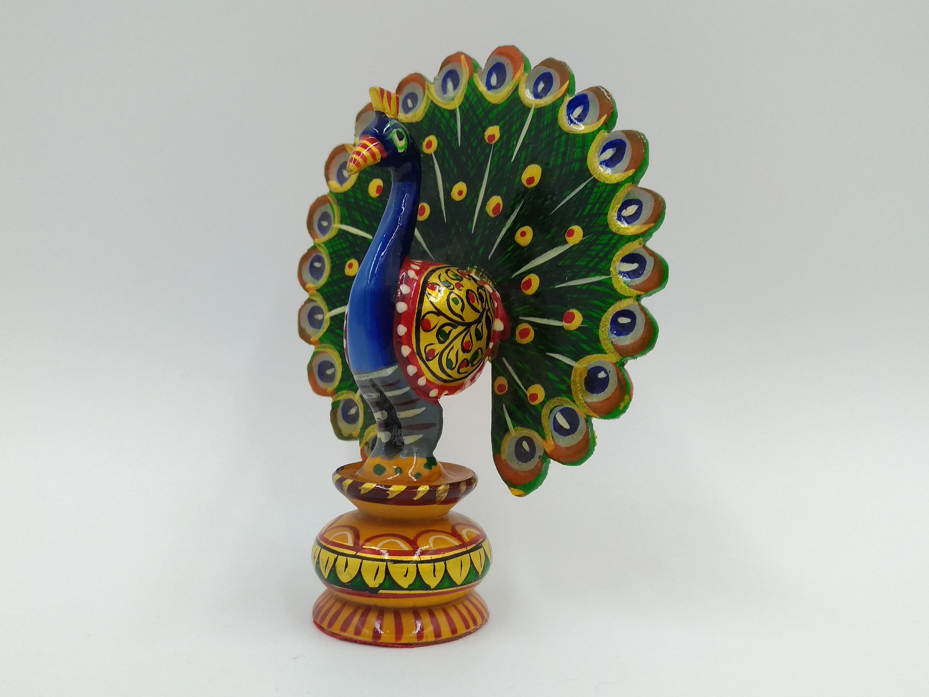 Peacock Statue Peacock Figurine Peacock Home Decor Display Etsy