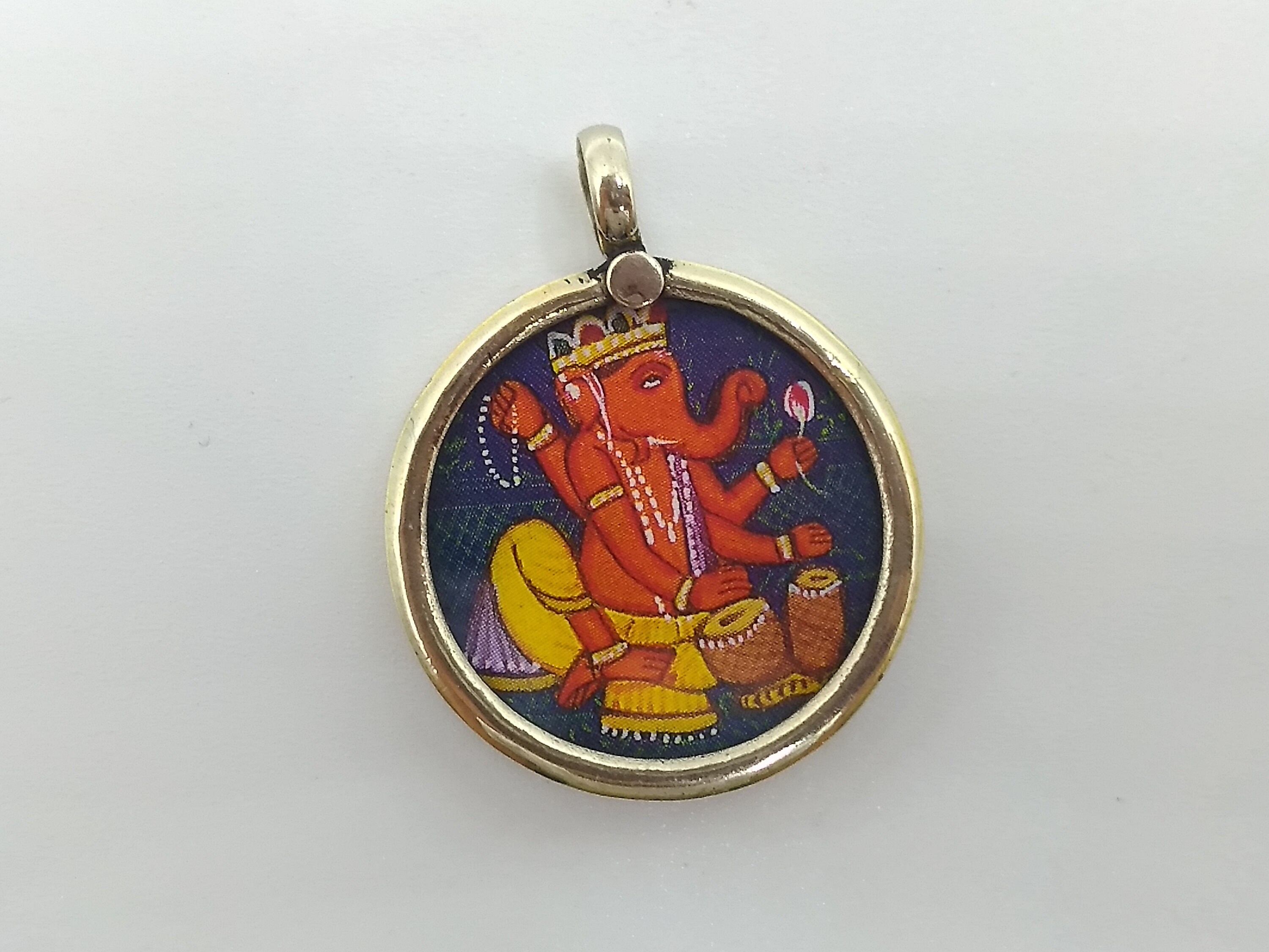 Ganesh Pendant Ganesh Necklace Indian God Hindu God Etsy