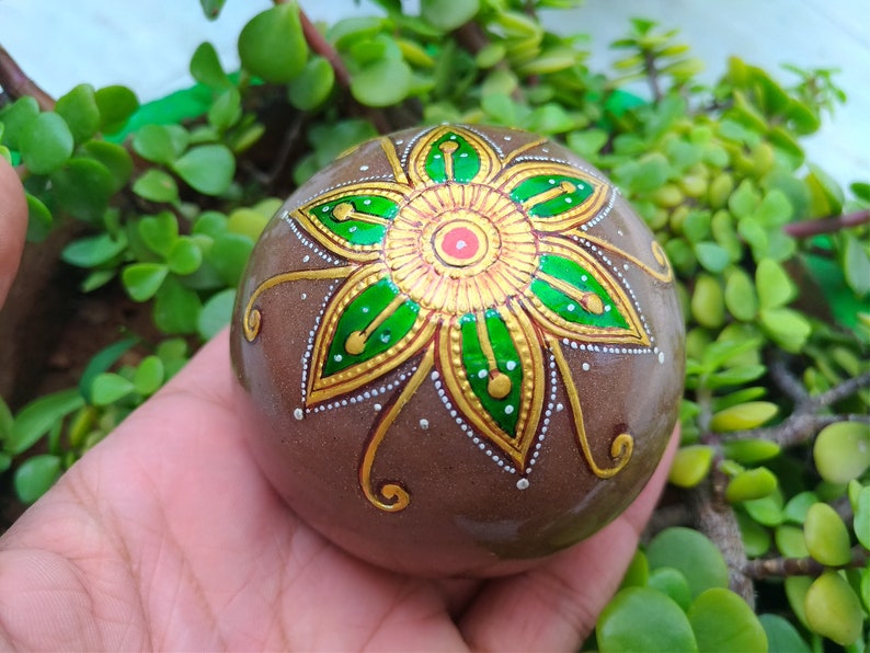 Paper Weight Painted Stones Rock Art Painted Rocks Paper Etsy