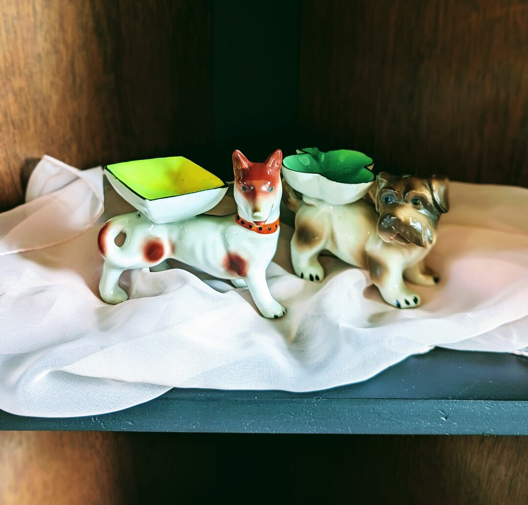 Fun Vintage Dog Figurines Japan Etsy