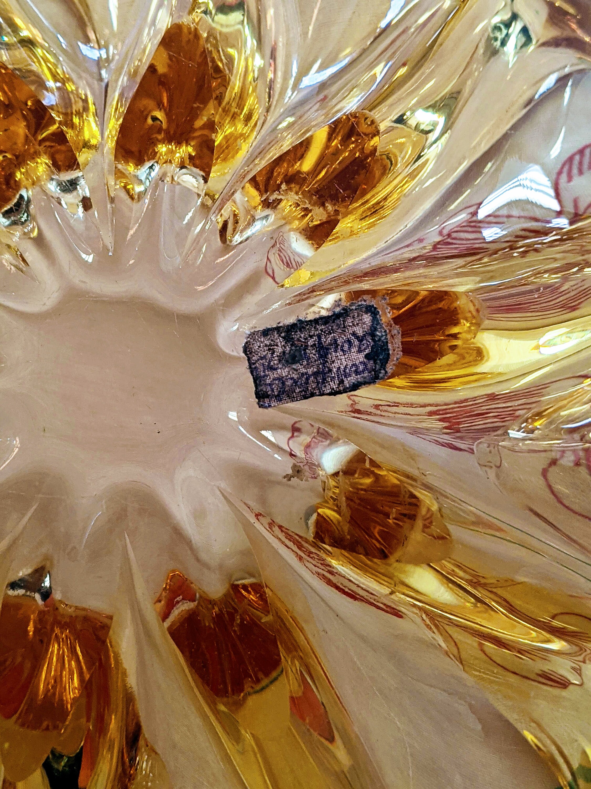 Beautiful Vintage Amber Fluted Bowl Etsy