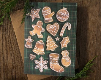 Greeting Card - Gingerbread - 5x7"