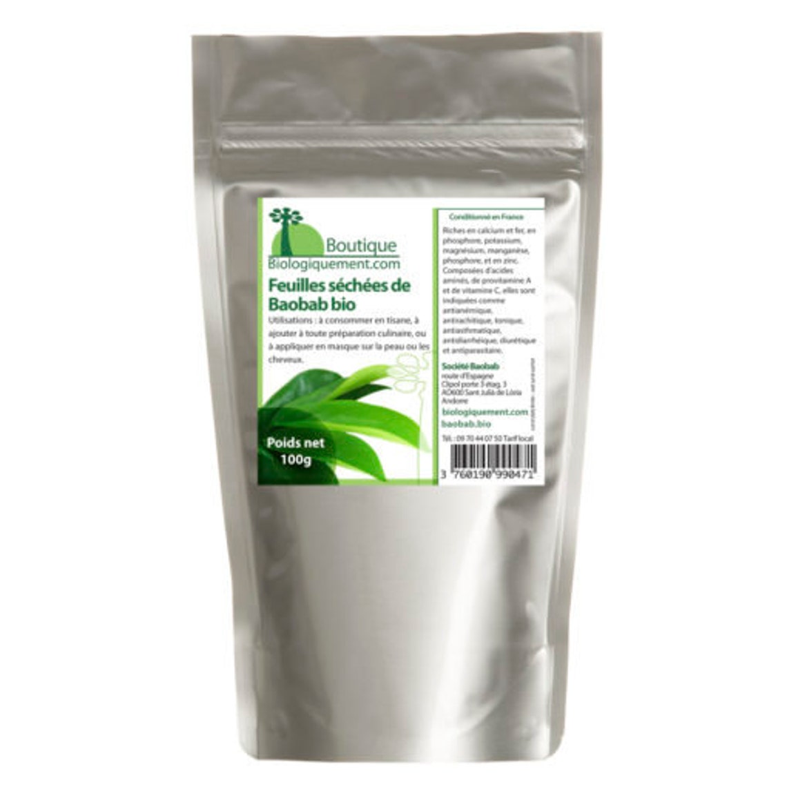 Baobab dried leaf powder Adansonia digitata 100g 3.5 Oz Etsy