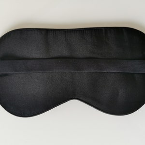 Extra große Schlafmaske aus Seide verstellbare Größe Bild 3