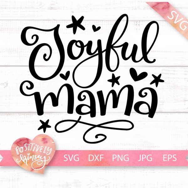 Joyful Mama SVG, Mom Christmas Svg, Mama Christmas Shirt Svg Design for Cricut, Silhouette, Cut Files, DXF, PNG