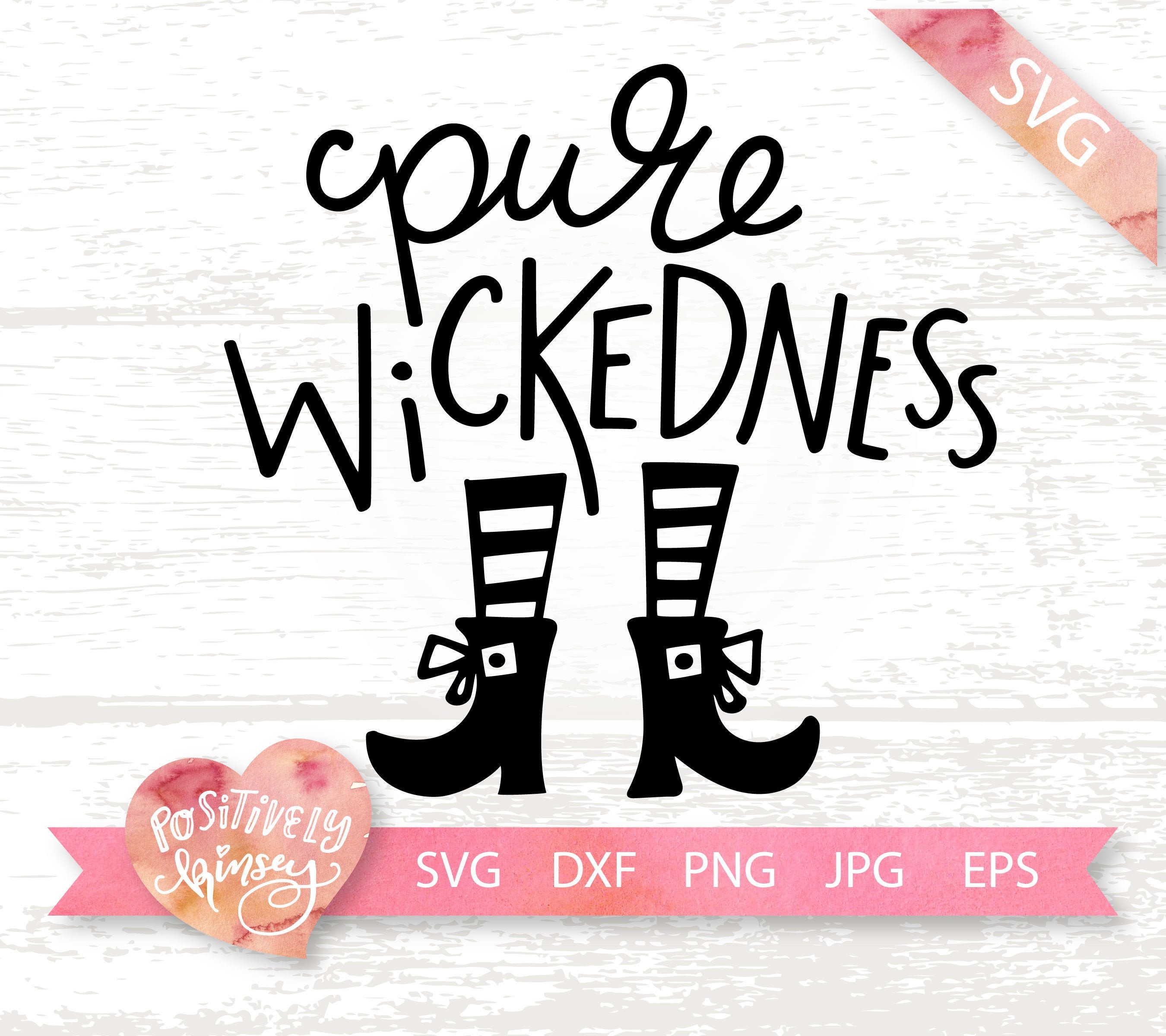 Download Witch Svg File Halloween Svg Pure Wickedness Cute Halloween Etsy