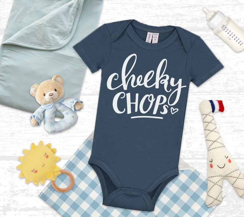 Download Baby Onesie SVG Baby Svg Quote Cheeky Chops Nursery Svg | Etsy