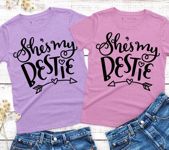 Download Best Friend Svg Files Matching Set She S My Bestie Svg Etsy