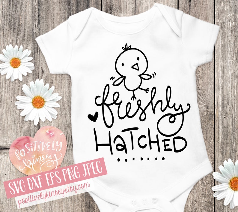 Download Freshly Hatched Cute Easter Onesie Svg Dxf Png Newborn Svg For Spring Baby Girl Or Boy Silhouette For Cricut Baby Easter Svg File Clip Art Art Collectibles Vadel Com