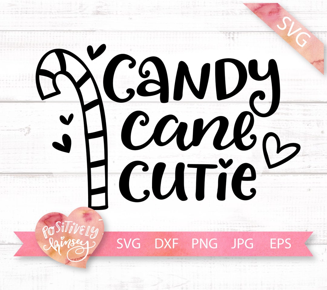 Kids Christmas SVG, Candy Cane Cutie Svg, Cute Christmas SVG Design for