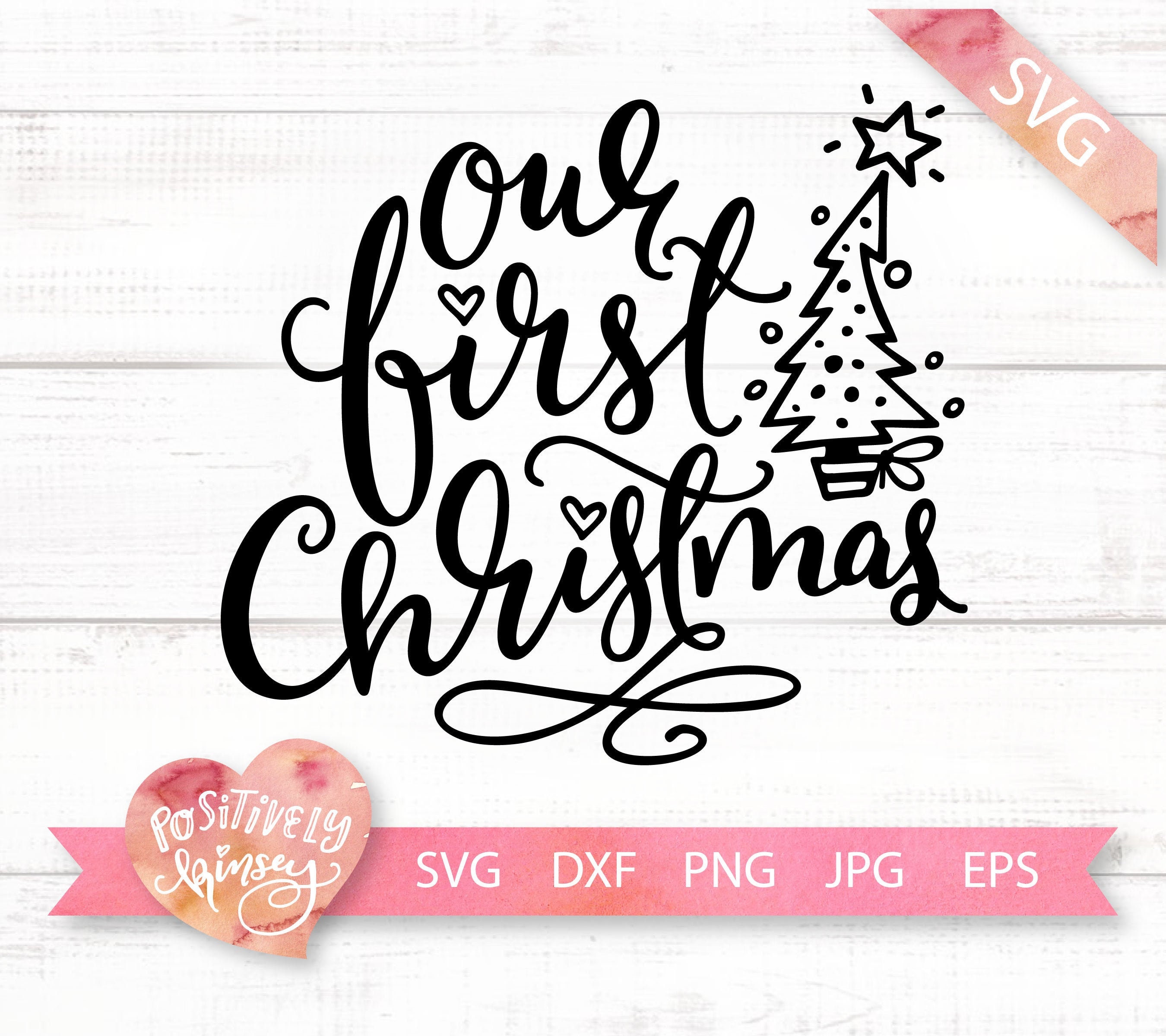 Family Christmas SVG Our First Christmas 1st Christmas Etsy