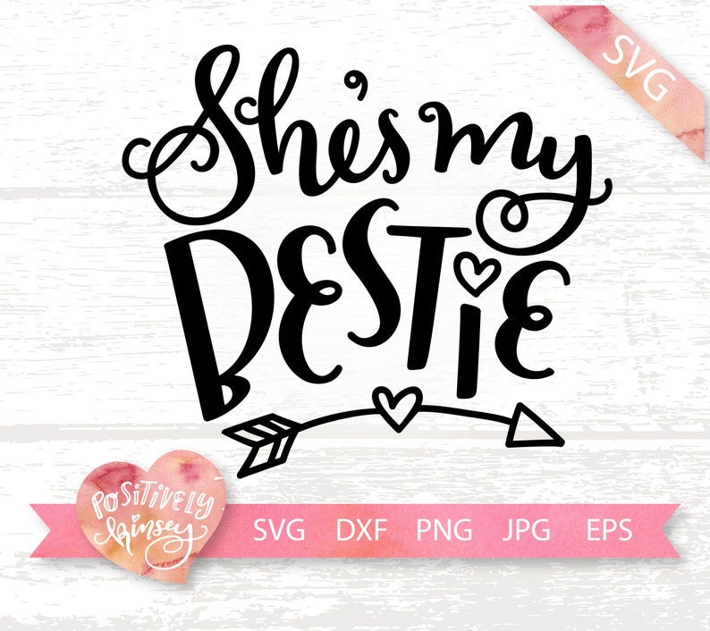 Download Best Friend SVG Files Matching Set She's My Bestie SVG | Etsy
