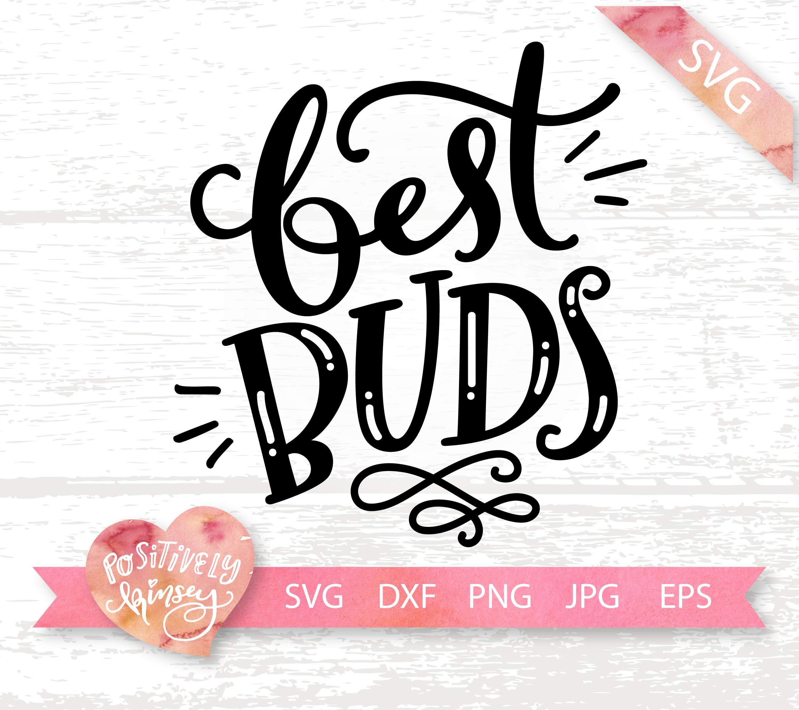 Download Best Buds SVG File Cute Matching Shirt SVG Design for Kids ...