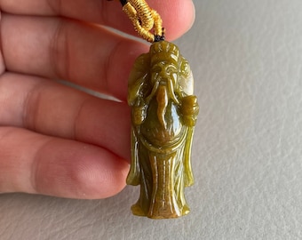 祿星翡翠ペンダント、天然グレードA翡翠、ビルマ産宝石、ジュエリー 祿星翡翠ペンダント、天然グレードA翡翠、ビルマ産宝石、ジュエリー